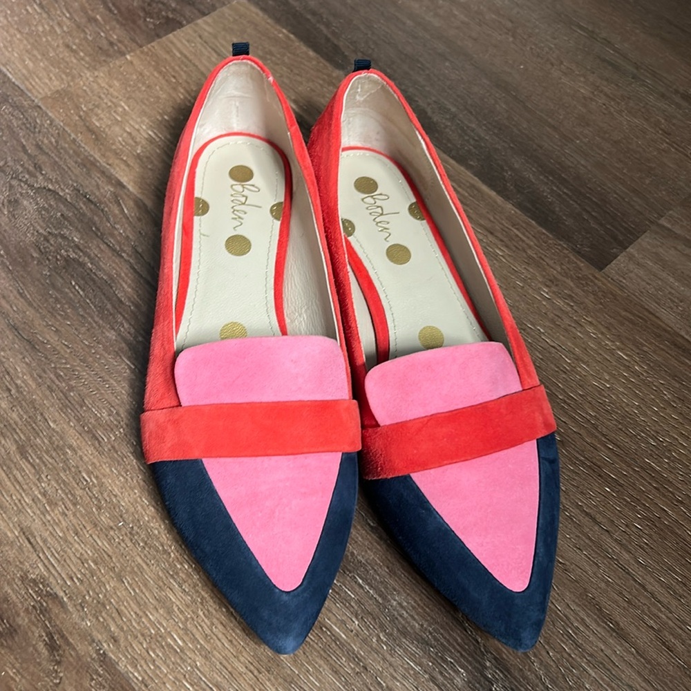 Boden Color block Suede Flats